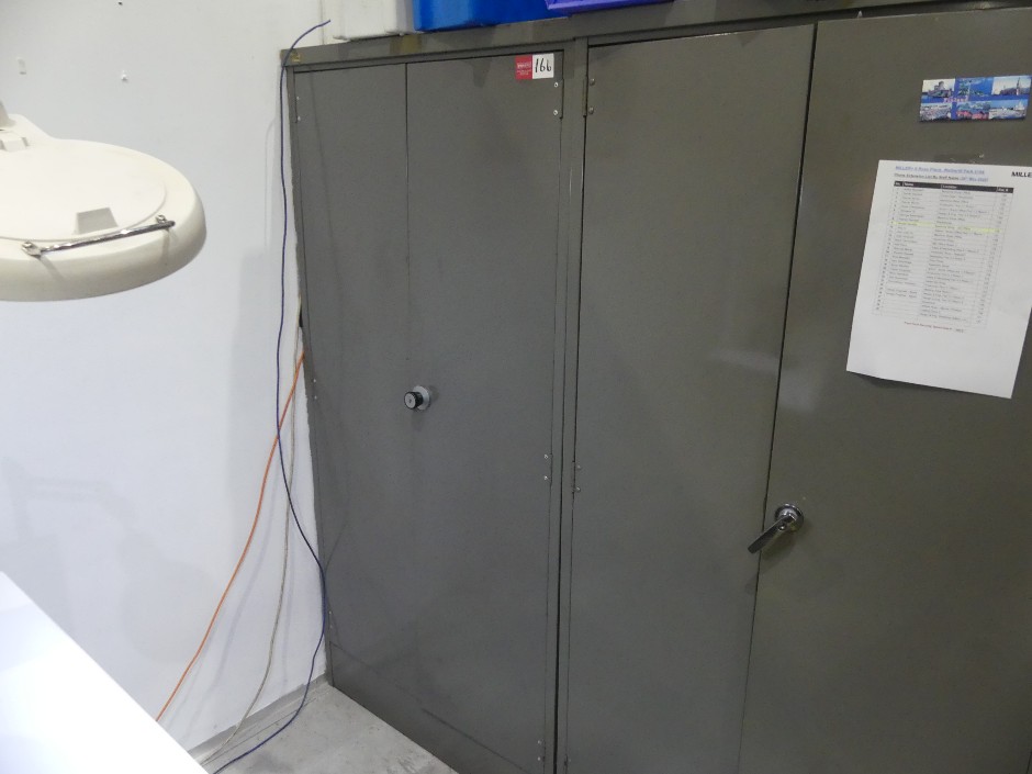 <p>2 Door Metal Cabinet</p>