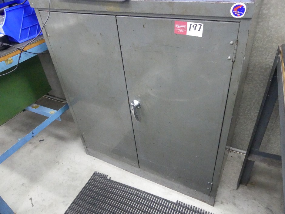 <p>2 Door Metal Cabinet</p>