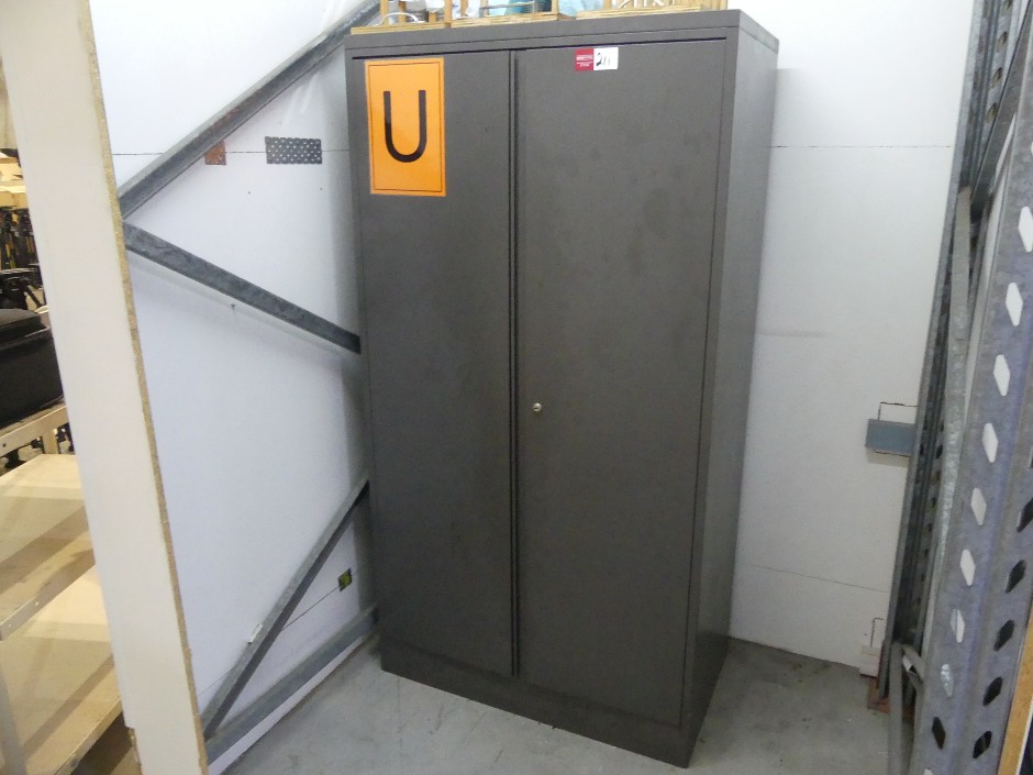 <p>2 Door Metal Cabinet</p>
