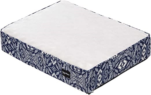 AMAZON BASICS Foam Pet Bed, Size Small, Blue.