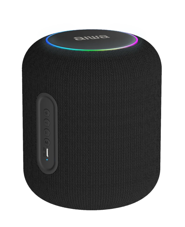 Radiant LED Wireless Bluetooth Speaker with FM Radio, TWS Stereo Pairing, a