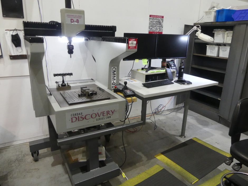 <p>Giddings & Lewis Cordax Discovery D-8 Coordinate Measuring Machine 3 Axi