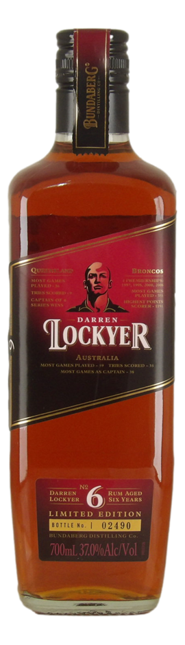 Bundaberg Rum Darren Lockyer 6 Year Old Rum (1x 700mL)