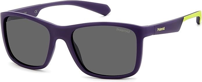 POLAROID EYEWEAR Kid's PLD 8053/S Sunglasses, Matte Blue Green, 49 mm. Buy