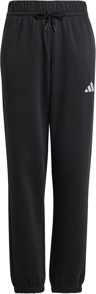 ADIDAS Youth Small Logo Fleece Pant, Size AU 13-14Y, Cotton, Black/White, J