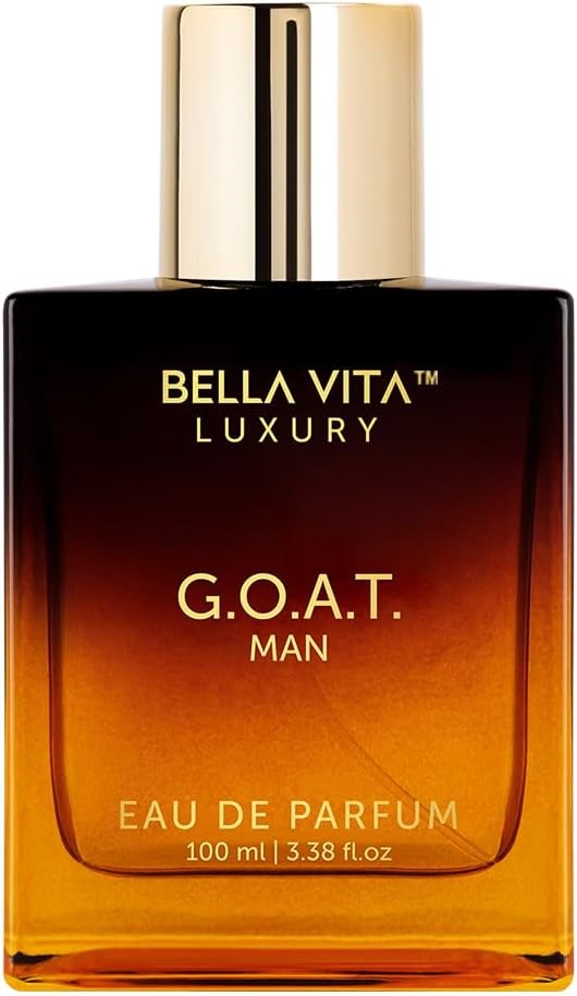 100ml BELLA VITA Men's Luxury G.O.A.T Eau De Parfum for with Bergamot, Lave