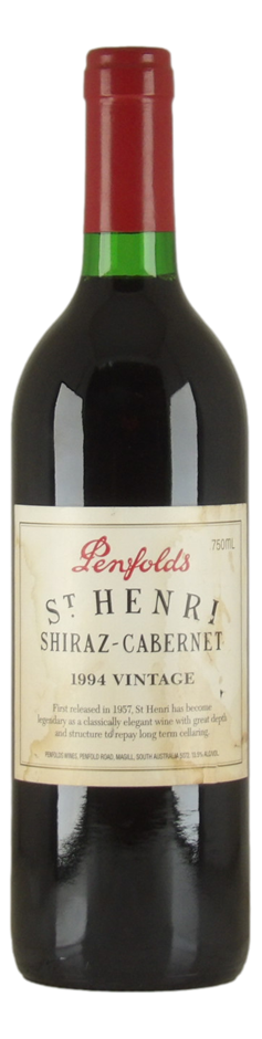 Penfolds St Henri Shiraz Cabernet 1994 (1x 750mL) SA
