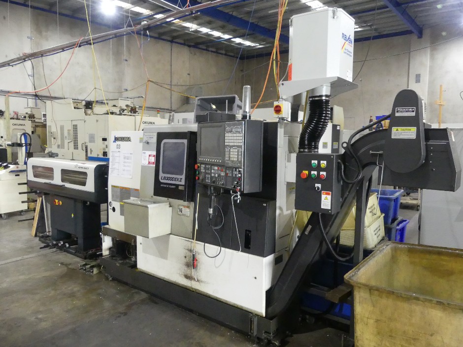 2015 OKUMA LB3000EX Mark 2 Space Turn CNC Automatic Lathe with Bar Feede