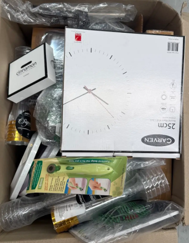 Assorted Box of Homeware Items. NB: Items may not be in original packaging