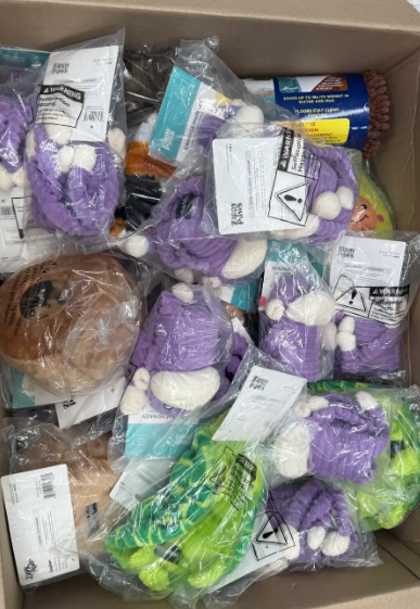 Assorted Box of ZippyPaw Plush Dog Toys