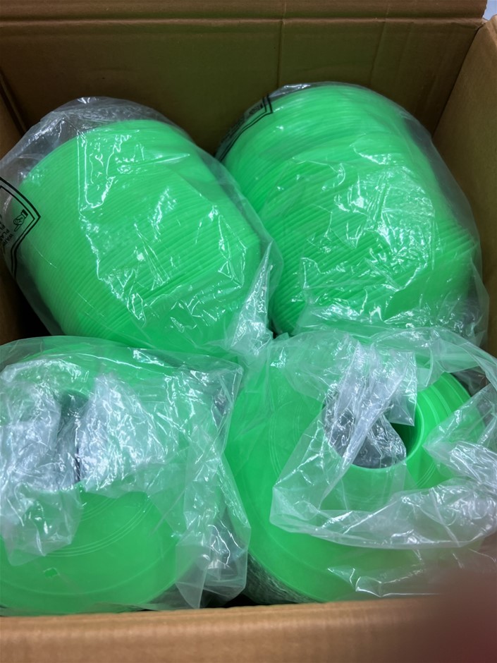 200 Piece Green Training Cones. NB: Photo as is. Some Not in Original Packa