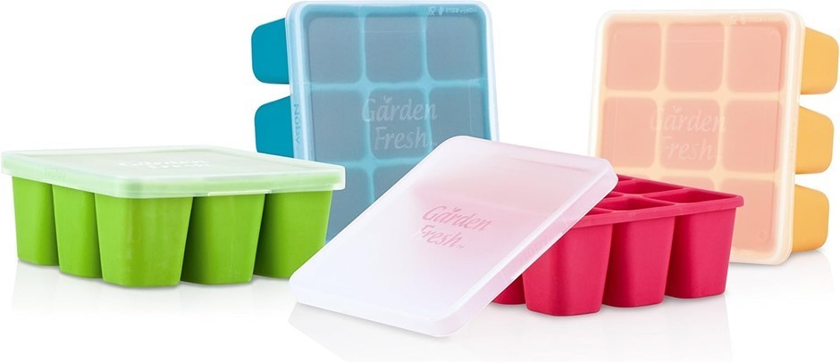 48 x Nuby Garden Fresh Freezer Tray. RRP: $670  Buyers Note - Discount Frei