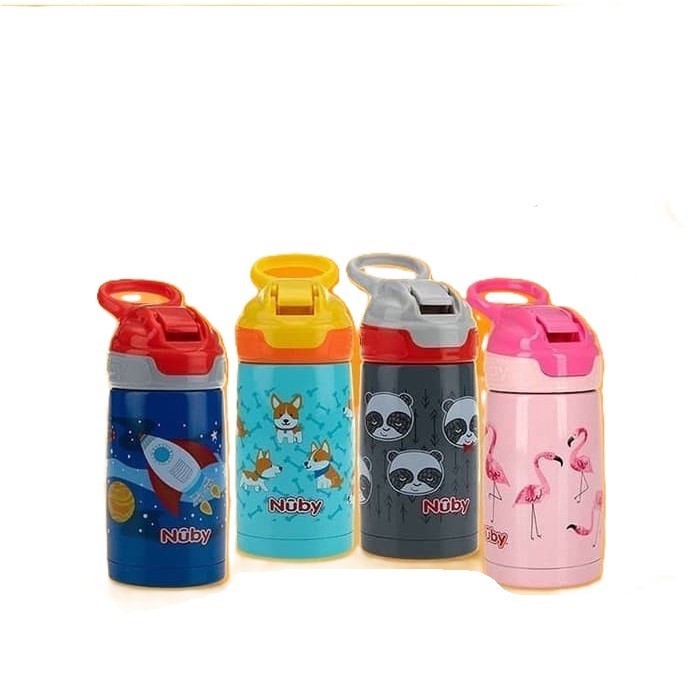12 x Nuby Thirsty Kids Reflex Spout Stainless Steel Cup. RRP: $299. Buyers