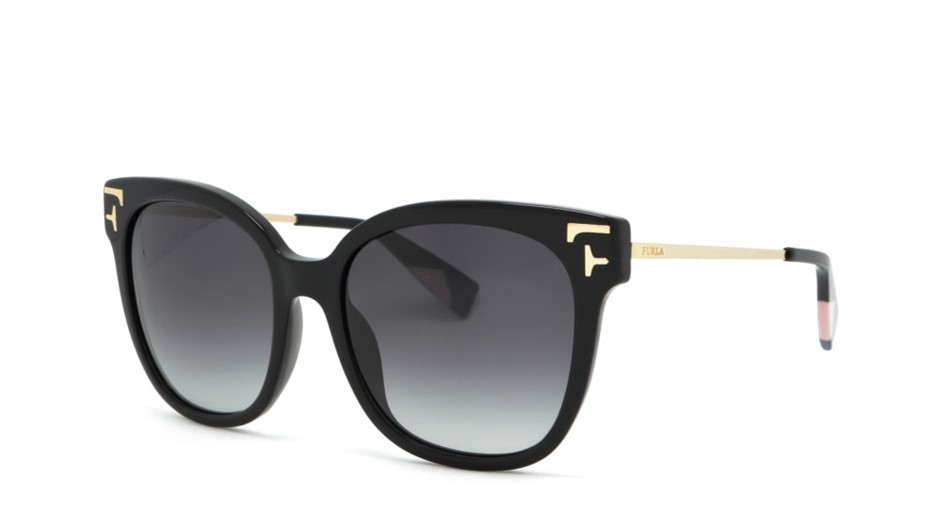 FURLA Sunglasses, 55-18-140, Black (0700), SFU342. RRP: $127.  Buyers Note