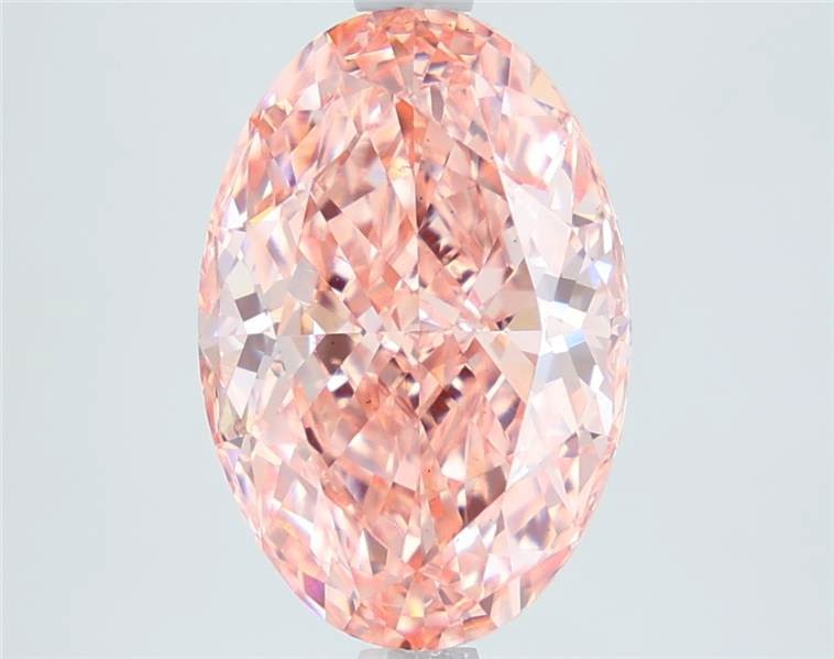 1.77 Carat Oval Cut Diamond Fancy Vivid Pink / VS1