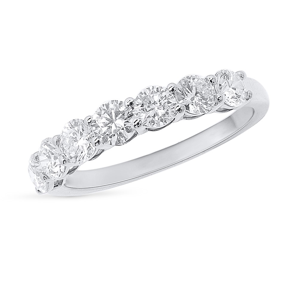 1.08 Carat White Gold Lab Grown Diamond Band 9K