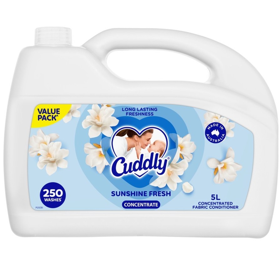 CUDDLY Concentrate Sunshine Fresh Concentrated Fabric Softner, 5L.