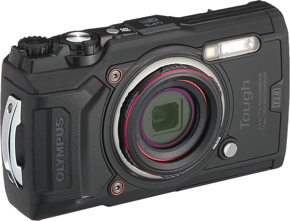 OLYMPUS TG-6 Tough Camera (Black). NB: Well Used, Not In Original Box, Unab