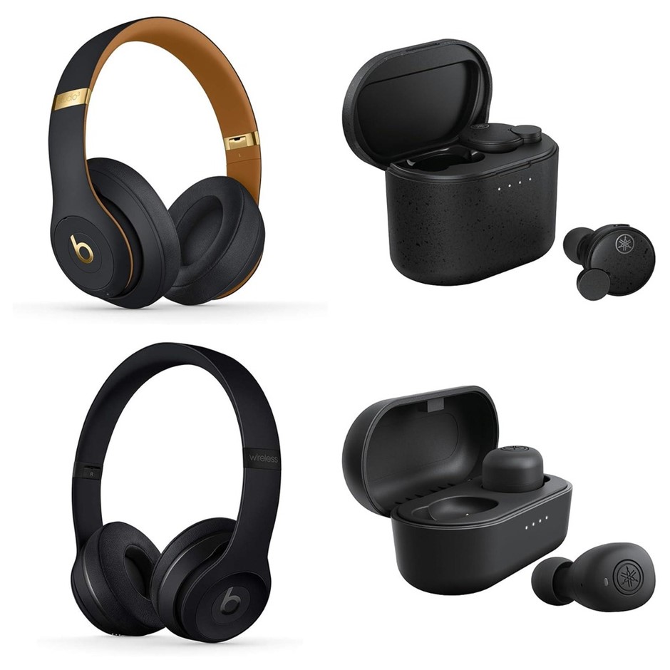 4 x Assorted Headphones & Earbuds, RRP: -$1,033, Incl: 1 x Beats Studio3 Wi