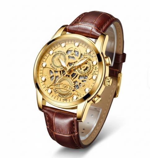 Jewelz Merchants Men’s Silver & Rose Gold-Tone Watch – Father’s Day