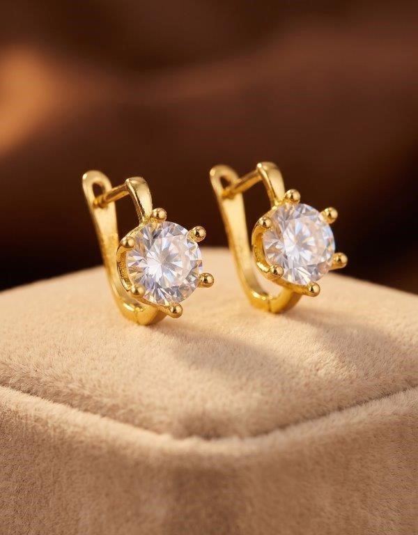 925 Sterling Silver 5.0ctw white  Earrings  Simulated Diamonds
