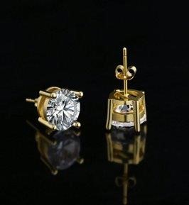 925 Sterling Silver 4.0ctw White  Earrings  Simulated Diamonds