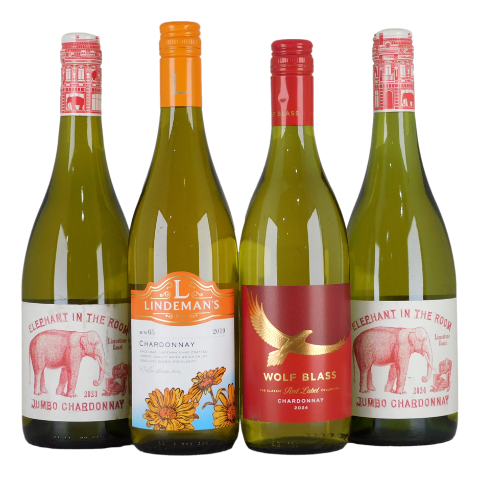 Mixed Chardonnay Pack (12x 750mL). Multi Region.