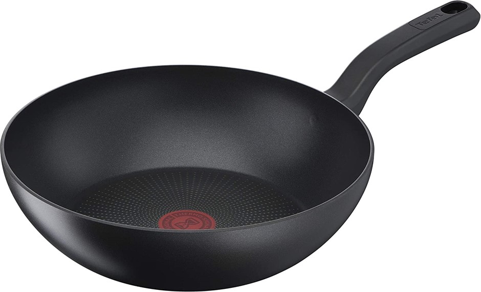 TEFAL Daily Chef Induction Non Stick Wok, 28cm Diameter, Black, G2671932 NB
