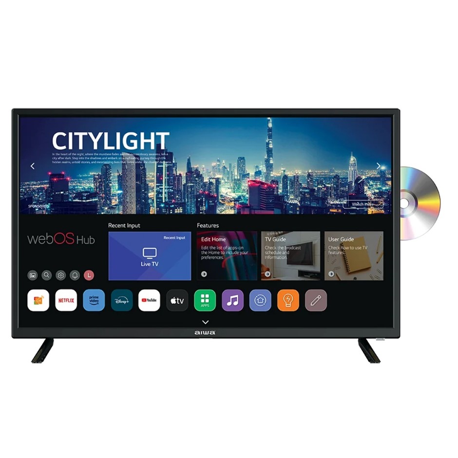 AIWA 31.5" HD LED WebOS TV with DVD Player AWS320DVD