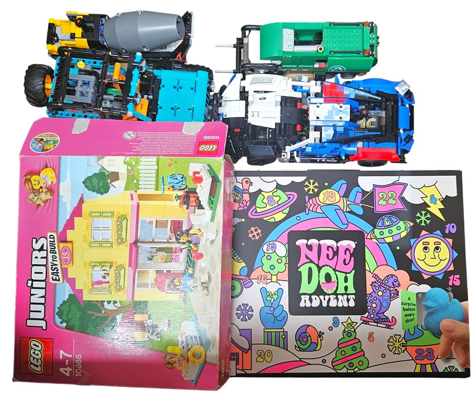 Assorted Kids' & Pets' Toys, Incl: LEGO, WILSON & More. N.B: Some items are