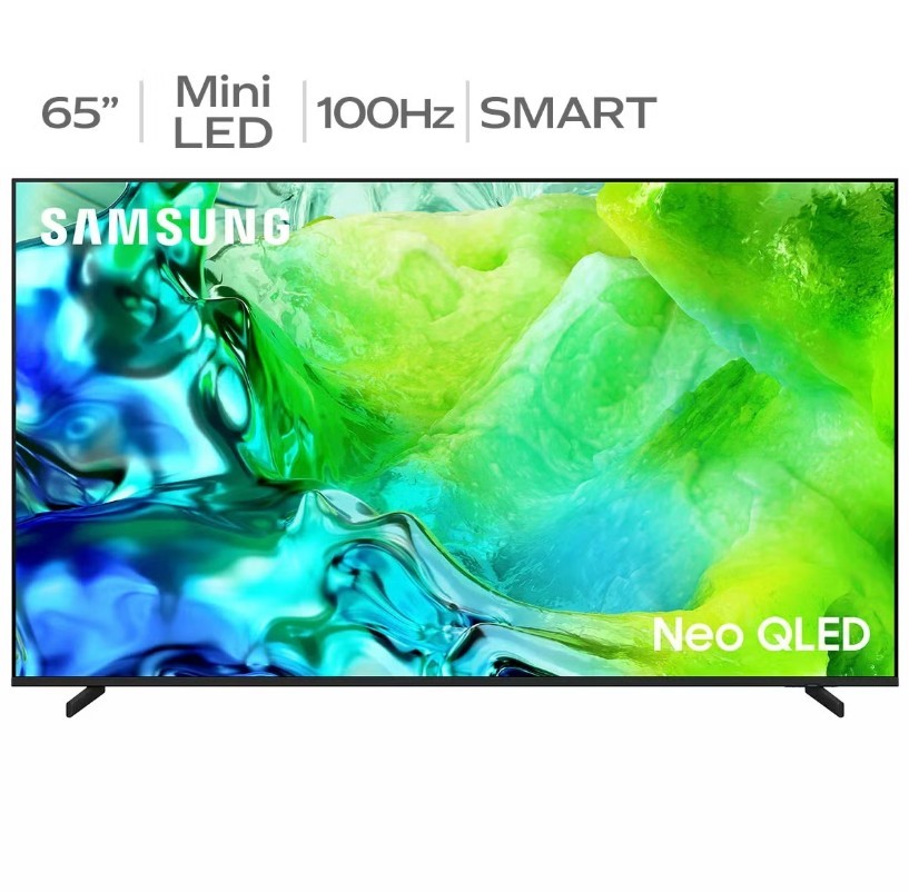 SAMSUNG 65" QN80H Neo QLED Smart TV. NB: Minor use, low brightness.