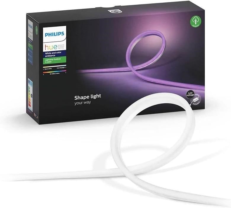 2 x PHILIPS Hue Outdoor Lightstrip w/ Bluetooth, 5m, White, 929002289109. N