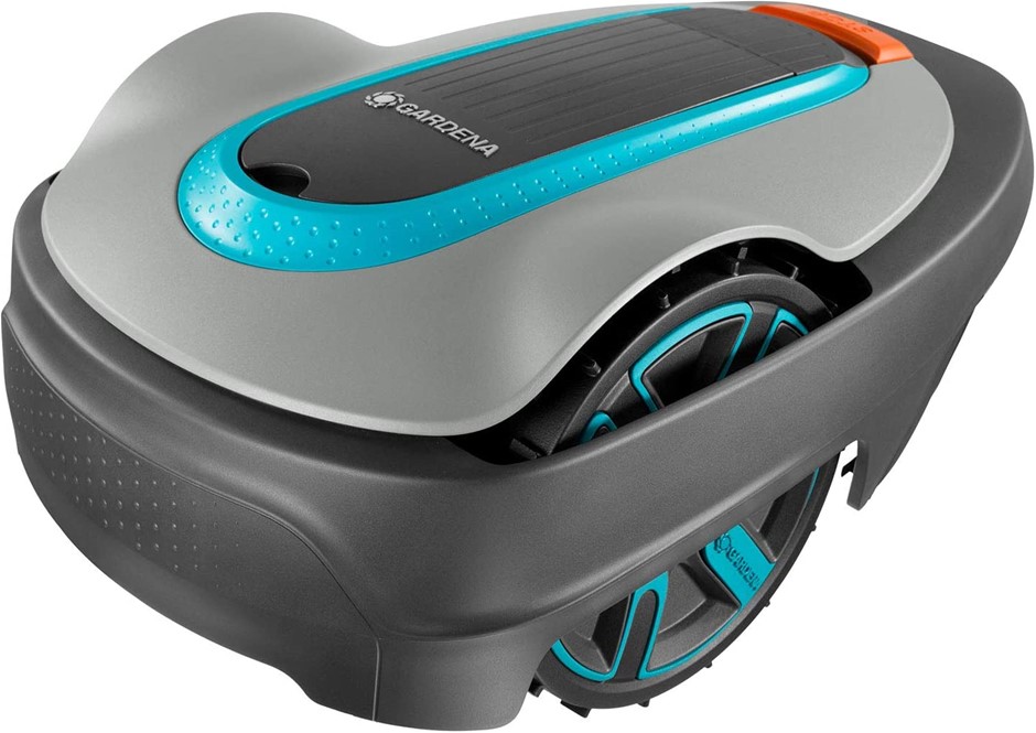 GARDENA SILENO City 500 Robotic Lawnmower. NB: Minor use and locked to prev