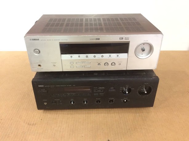 Yamaha RX-550 Stereo Receiver&HTR-5730 Sound AV Receiver (Lot of 2)