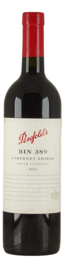 Penfolds Bin 389 Cabernet Shiraz 2003 (1x 750mL) SA.