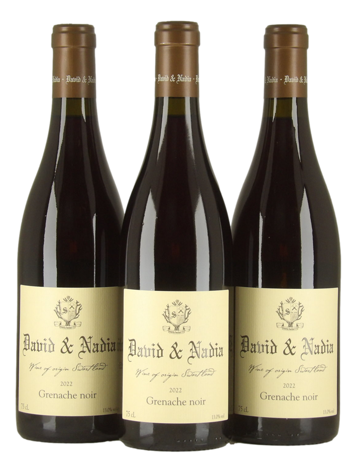 David & Nadia Grenache Noir 2022 (3x 750mL), South Africa.