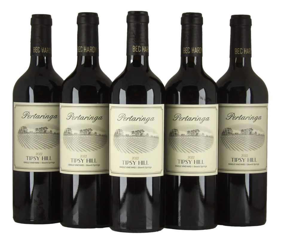 Pertaringa Tipsy Hill Cabernet Sauvignon 2022 (5x 750mL), McLaren Vale