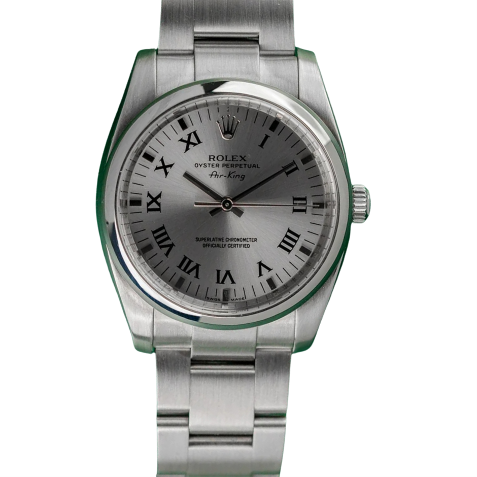 ROLEX AIR-KING AUTOMATIC 34MM STAINLESS STEEL REF 114200 WXO COA
