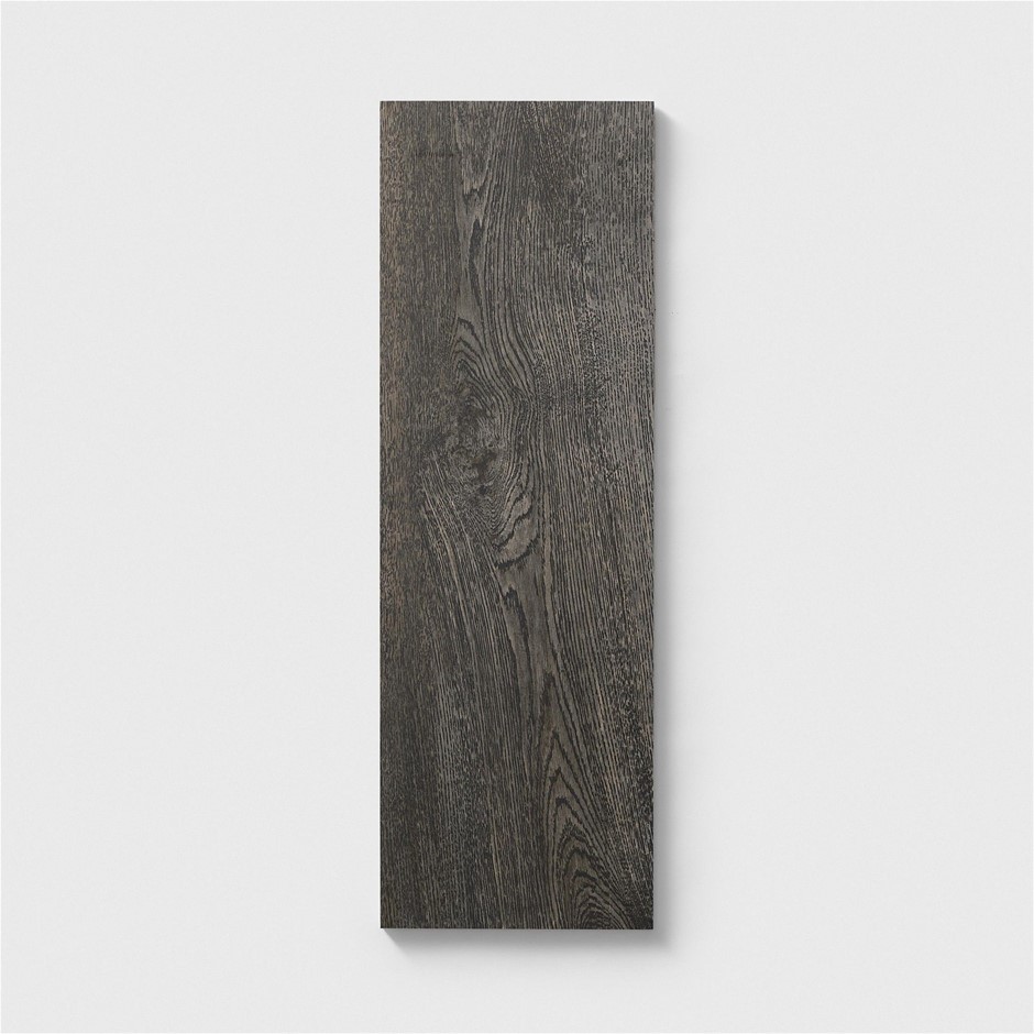 Pallet of Black Timber Look Slip Resistant Rectified Porcelain Tiles