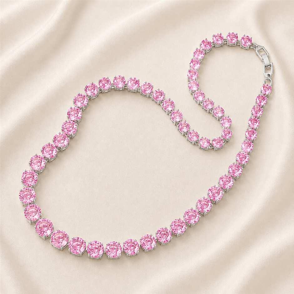 Round Cut AAA+ Cubic Zirconia Necklace