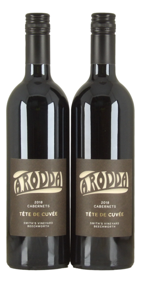 A. Rodda Tete De Cuvee Cabernets 2018 (2x 750mL), Beechworth, Victoria