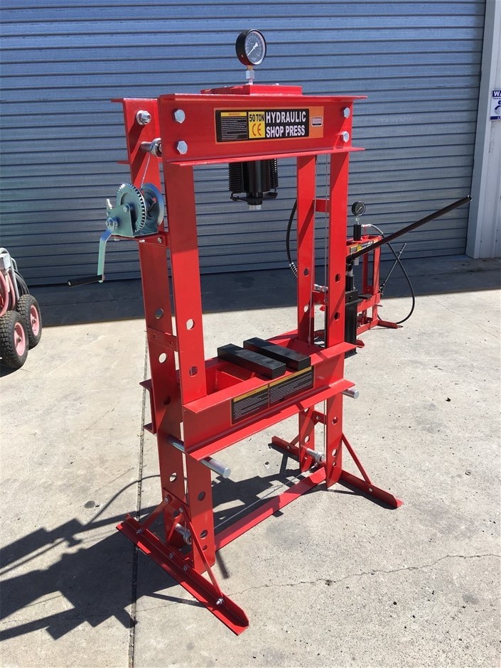 50 Ton Hydraulic Workshop Press (Unused)