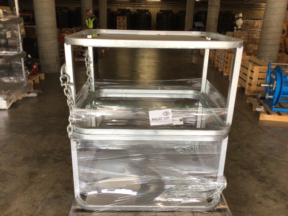 <p>2 x Steel Construction Control Panel Cage with 2 Chains</p>