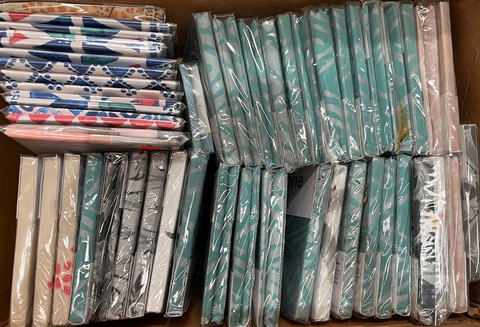 Assorted Pillow Cases with Various Designs & Patterns. NB: Sold as shown in