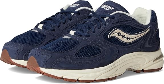 SAUCONY Unisex Grid Jazz 9 Sneaker, Navy/Off White, US5Men/US6.5Women