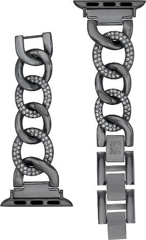 Anne Klein Fashion Chain Bracelet for Apple Watch, Secure, Adjustable, Appl