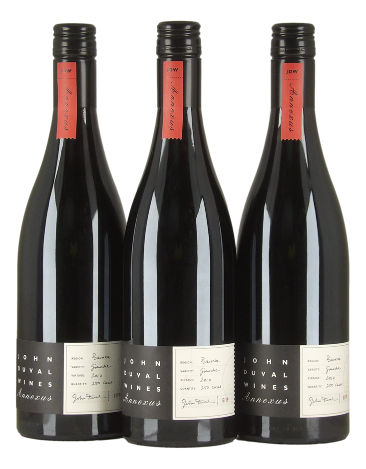 John Duval Wines Annexus Grenache 2019 (3x 750mL), Barossa Valley, SA.