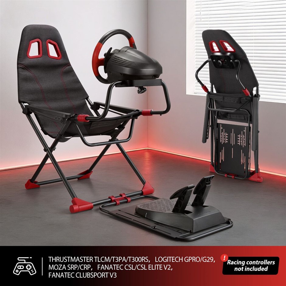 Racing Simulator Wheel Stand Foldable Adjustable Cockpit for Logitech G29