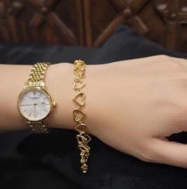 22K/Italy Gold Bonded Bracelet -(stamped 22K/Italy)