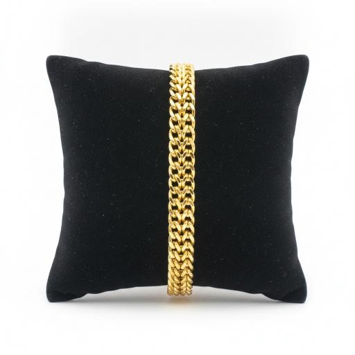 18KGF/ITALY yellow Gold Bonded bracelet(stamped 18KGF/ITALY)-Bonus Gift
